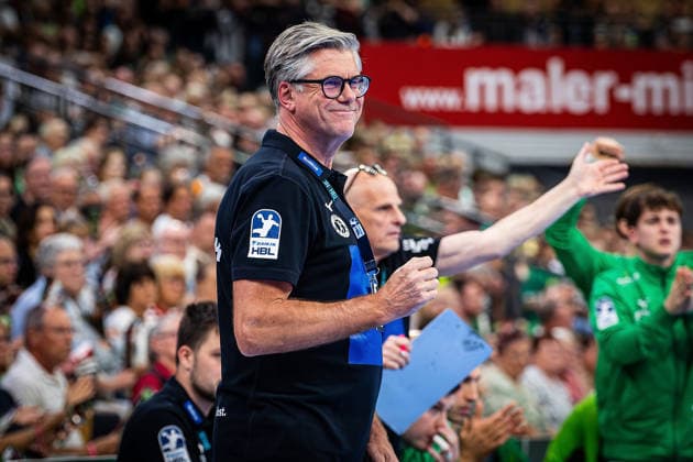 02 05 2026, xovx, Handball Daikin Handball Bundesliga, HSG Wetzlar THW Kiel Coach Runar Sigtryggsson HSG Wetzlar Wetzlar Buderus Arena Hessen Germany EN