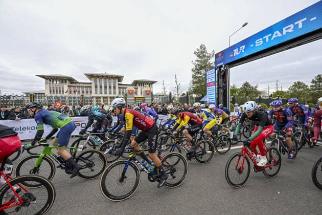 61st Presidential Cycling Tour of Turkiye ANKARA, TURKIYE - MAY 3: Cyclists compete during the eighth stage of the Presidential Cycling Tour of Turkiye 2026 (TUR 2026) on the Ankara-Ankara route in Ankara, Turkiye, on May 3, 2026. The race, held for the 61st time, is included in the Union Cycliste Internationale (UCI) Europe Tour calendar and is Turkiye’s only event in the ProSeries category. Utku Ucrak Anadolu Ankara Turkey. Editorial use only. Please get in touch for any other usage.  Copyright: x2026xAnadoluxUtkuxUcrakx