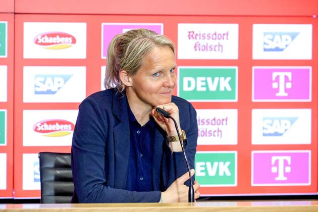 02 05 2026, xsscx, Frauen Fussball, 1 FC Köln Werder Bremen, 1 Fussball Bundesliga, 24 Spieltag, RheinEnergie Stadion, Saison 2025 2026 Friederike Kromp Cheftrainerin Werder Bremen DFB regulations prohibit any use of photographs as image sequences and or quasi video Photo xSandraxScherningxPressefotoKochx Nordrhein Westfalen Germany
