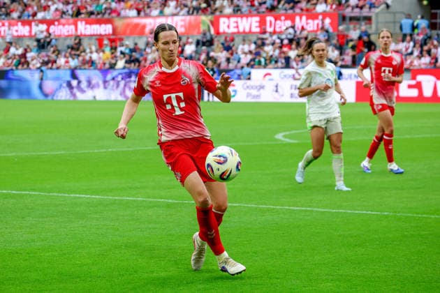 02 05 2026, xsscx, Frauen Fussball, 1 FC Köln Werder Bremen, 1 Fussball Bundesliga, 24 Spieltag, RheinEnergie Stadion, Saison 2025 2026 Sara Agrez 1 FC Köln 4 DFB regulations prohibit any use of photographs as image sequences and or quasi video Photo xSandraxScherningxPressefotoKochx Nordrhein Westfalen Germany