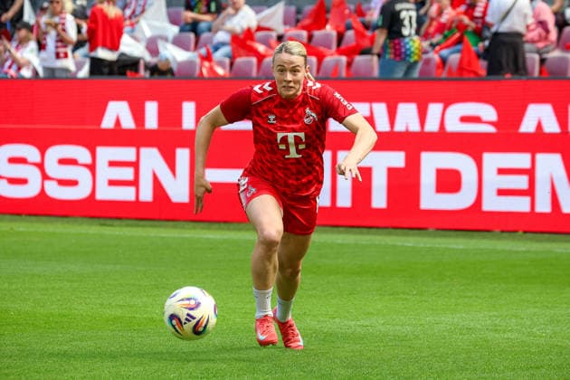 02 05 2026, xsscx, Frauen Fussball, 1 FC Köln Werder Bremen, 1 Fussball Bundesliga, 24 Spieltag, RheinEnergie Stadion, Saison 2025 2026 Sandra Maria Jessen 1 FC Köln 6 DFB regulations prohibit any use of photographs as image sequences and or quasi video Photo xSandraxScherningxPressefotoKochx Nordrhein Westfalen Germany