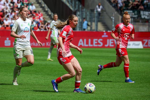 02 05 2026, xsscx, Frauen Fussball, 1 FC Köln Werder Bremen, 1 Fussball Bundesliga, 24 Spieltag, RheinEnergie Stadion, Saison 2025 2026 Carlotta Imping 1 FC Köln 14 DFB regulations prohibit any use of photographs as image sequences and or quasi video Photo xSandraxScherningxPressefotoKochx Nordrhein Westfalen Germany