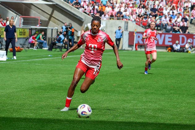 02 05 2026, xsscx, Frauen Fussball, 1 FC Köln Werder Bremen, 1 Fussball Bundesliga, 24 Spieltag, RheinEnergie Stadion, Saison 2025 2026 Lydia Andrade 1 FC Köln 17 DFB regulations prohibit any use of photographs as image sequences and or quasi video Photo xSandraxScherningxPressefotoKochx Nordrhein Westfalen Germany