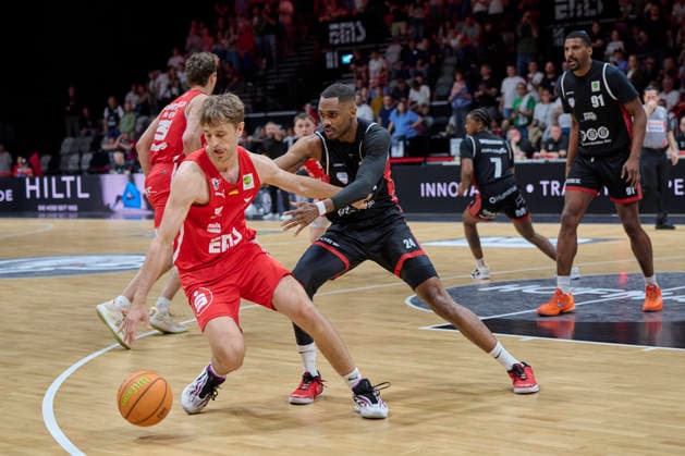 Barmer, BBL2, Nürnberg Falcons BC vs SBB Baskets Wolmirstedt BBL2, Nürnberg Falcons BC vs SBB Baskets Wolmirstedt Nürnberg KIA Metropol Arena Bayern Germany Copyright: xAmerican-Football.Network,x30nullvierxPhotographie,xGerhardxLehnerx