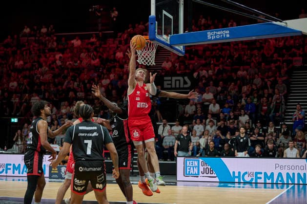 Barmer, BBL2, Nürnberg Falcons BC vs SBB Baskets Wolmirstedt BBL2, Nürnberg Falcons BC vs SBB Baskets Wolmirstedt Nürnberg KIA Metropol Arena Bayern Germany Copyright: xAmerican-Football.Network,x30nullvierxPhotographie,xGerhardxLehnerx