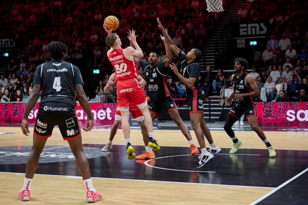 Barmer, BBL2, Nürnberg Falcons BC vs SBB Baskets Wolmirstedt BBL2, Nürnberg Falcons BC vs SBB Baskets Wolmirstedt Nürnberg KIA Metropol Arena Bayern Germany Copyright: xAmerican-Football.Network,x30nullvierxPhotographie,xGerhardxLehnerx