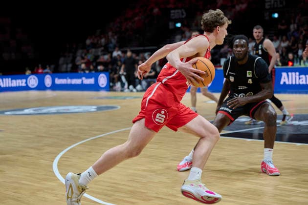 Barmer, BBL2, Nürnberg Falcons BC vs SBB Baskets Wolmirstedt BBL2, Nürnberg Falcons BC vs SBB Baskets Wolmirstedt Nürnberg KIA Metropol Arena Bayern Germany Copyright: xAmerican-Football.Network,x30nullvierxPhotographie,xGerhardxLehnerx