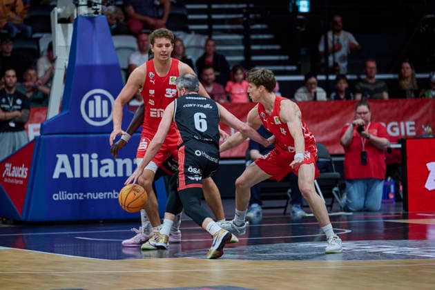 Barmer, BBL2, Nürnberg Falcons BC vs SBB Baskets Wolmirstedt BBL2, Nürnberg Falcons BC vs SBB Baskets Wolmirstedt Nürnberg KIA Metropol Arena Bayern Germany Copyright: xAmerican-Football.Network,x30nullvierxPhotographie,xGerhardxLehnerx