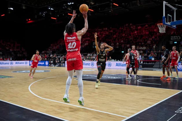Barmer, BBL2, Nürnberg Falcons BC vs SBB Baskets Wolmirstedt BBL2, Nürnberg Falcons BC vs SBB Baskets Wolmirstedt Nürnberg KIA Metropol Arena Bayern Germany Copyright: xAmerican-Football.Network,x30nullvierxPhotographie,xGerhardxLehnerx
