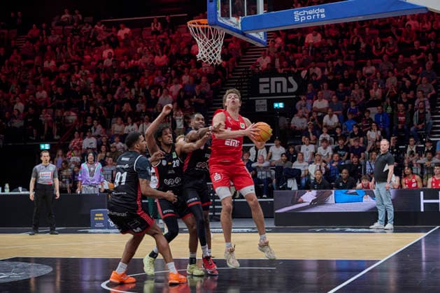 Barmer, BBL2, Nürnberg Falcons BC vs SBB Baskets Wolmirstedt BBL2, Nürnberg Falcons BC vs SBB Baskets Wolmirstedt Nürnberg KIA Metropol Arena Bayern Germany Copyright: xAmerican-Football.Network,x30nullvierxPhotographie,xGerhardxLehnerx