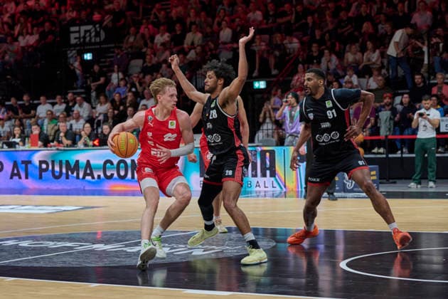 Barmer, BBL2, Nürnberg Falcons BC vs SBB Baskets Wolmirstedt BBL2, Nürnberg Falcons BC vs SBB Baskets Wolmirstedt Nürnberg KIA Metropol Arena Bayern Germany Copyright: xAmerican-Football.Network,x30nullvierxPhotographie,xGerhardxLehnerx
