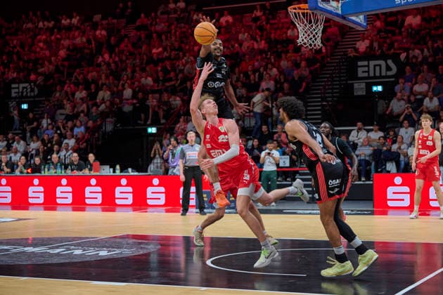 Barmer, BBL2, Nürnberg Falcons BC vs SBB Baskets Wolmirstedt BBL2, Nürnberg Falcons BC vs SBB Baskets Wolmirstedt Nürnberg KIA Metropol Arena Bayern Germany Copyright: xAmerican-Football.Network,x30nullvierxPhotographie,xGerhardxLehnerx