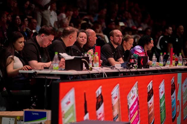 Barmer, BBL2, Nürnberg Falcons BC vs SBB Baskets Wolmirstedt BBL2, Nürnberg Falcons BC vs SBB Baskets Wolmirstedt Nürnberg KIA Metropol Arena Bayern Germany Copyright: xAmerican-Football.Network,x30nullvierxPhotographie,xGerhardxLehnerx