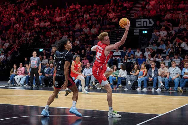 Barmer, BBL2, Nürnberg Falcons BC vs SBB Baskets Wolmirstedt BBL2, Nürnberg Falcons BC vs SBB Baskets Wolmirstedt Nürnberg KIA Metropol Arena Bayern Germany Copyright: xAmerican-Football.Network,x30nullvierxPhotographie,xGerhardxLehnerx