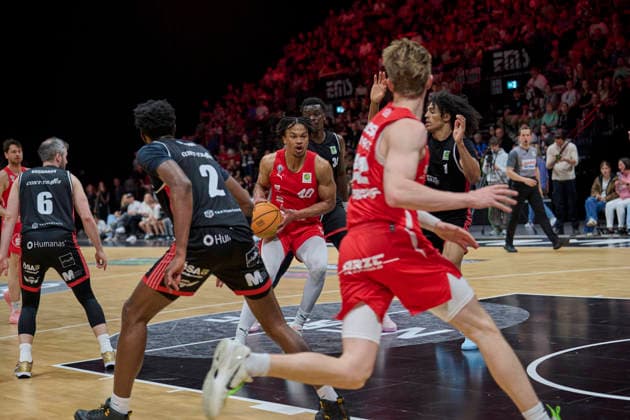 Barmer, BBL2, Nürnberg Falcons BC vs SBB Baskets Wolmirstedt BBL2, Nürnberg Falcons BC vs SBB Baskets Wolmirstedt Nürnberg KIA Metropol Arena Bayern Germany Copyright: xAmerican-Football.Network,x30nullvierxPhotographie,xGerhardxLehnerx