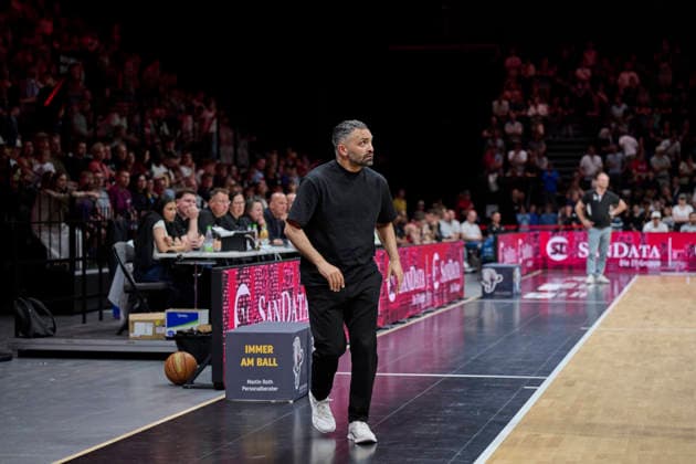 Barmer, BBL2, Nürnberg Falcons BC vs SBB Baskets Wolmirstedt BBL2, Nürnberg Falcons BC vs SBB Baskets Wolmirstedt Nürnberg KIA Metropol Arena Bayern Germany Copyright: xAmerican-Football.Network,x30nullvierxPhotographie,xGerhardxLehnerx