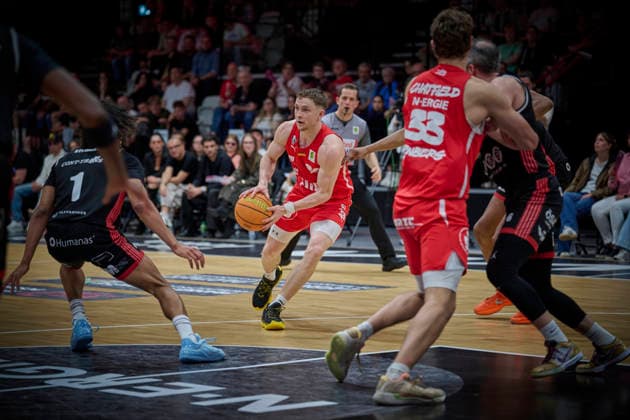 Barmer, BBL2, Nürnberg Falcons BC vs SBB Baskets Wolmirstedt BBL2, Nürnberg Falcons BC vs SBB Baskets Wolmirstedt Nürnberg KIA Metropol Arena Bayern Germany Copyright: xAmerican-Football.Network,x30nullvierxPhotographie,xGerhardxLehnerx