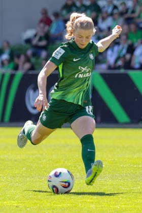 02 05 2026, xgrfx, Soccer Google Pixel Women Bundesliga, VfL Wolfsburg RB Leipzig v l Justine Kielland VfL Wolfsburg DFL DFB REGULATIONS PROHIBIT ANY USE OF PHOTOGRAPHS as IMAGE SEQUENCES and or QUASI VIDEO Wolfsburg