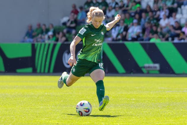 02 05 2026, xgrfx, Soccer Google Pixel Women Bundesliga, VfL Wolfsburg RB Leipzig v l Justine Kielland VfL Wolfsburg DFL DFB REGULATIONS PROHIBIT ANY USE OF PHOTOGRAPHS as IMAGE SEQUENCES and or QUASI VIDEO Wolfsburg