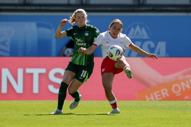 02 05 2026, xgrfx, Soccer Google Pixel Women Bundesliga, VfL Wolfsburg RB Leipzig v l Justine Kielland VfL Wolfsburg , Delice Boboy RB Leipzig DFL DFB REGULATIONS PROHIBIT ANY USE OF PHOTOGRAPHS as IMAGE SEQUENCES and or QUASI VIDEO Wolfsburg