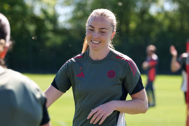 Glodis Perla Viggosdottir FC Bayern Muenchen, 04 at training, GER, Official final training FC Bayern Muenchen, Football, UEFA Womens Champions League, semi-final, second leg, 2025 2026 season, 02 05 2026, GER, Official final training FC Bayern Muenchen, Football, UEFA Womens Champions League, semi-final, second leg, 2025 2026 season, 02 05 2026 Muenchen Copyright: xEibner-Pressefoto JennixMaulx EP_JML