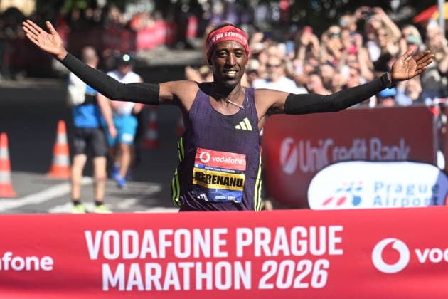 Prague Marathon was won by Ethiopian Berehanu Wandemu Tsegu (2:05:51) in Prague, Czech Republic, May 3, 2026. (CTKxPhoto MichaelaxRihova) CTKPhotoP2026050301903  CTKPhotoP2026050301903