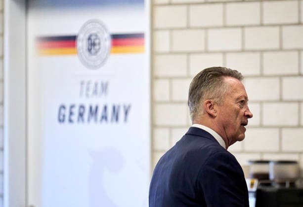 Head coach Harold Kreis of Germany in the match GERMANY - SLOVAKIA Friendly match DEB Ice hockey, Eishockey World Championship, WM, Weltmeisterschaft 2026 preparation in Kaufbeuren Germany, Apr 23, 2026, Season 2025 2026, Slowakei