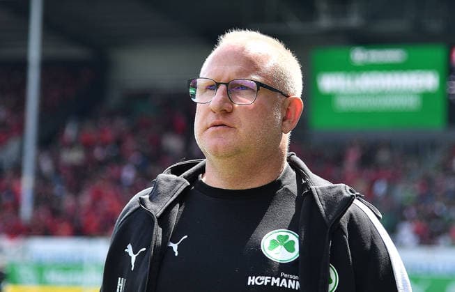 03 05 2026, xhbx, Soccer 2 Bundesliga, SpVgg Greuther Fuerth 1 FC Nürnberg v l Trainer Heiko Vogel Spvgg Greuther Fuerth DFL DFB REGULATIONS PROHIBIT ANY USE OF PHOTOGRAPHS as IMAGE SEQUENCES and or QUASI VIDEO Fuerth