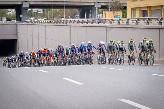 61st Presidential Cycling Tour of Turkiye ANKARA, TURKIYE - MAY 3: Cyclists compete during the eighth stage of the Presidential Cycling Tour of Turkiye 2026 (TUR 2026) on the Ankara-Ankara route in Ankara, Turkiye, on May 3, 2026. The race, held for the 61st time, is included in the Union Cycliste Internationale (UCI) Europe Tour calendar and is Turkiye’s only event in the ProSeries category. Ahmet Serdar Eser Anadolu Ankara Turkey. Editorial use only. Please get in touch for any other usage.  Copyright: x2026xAnadoluxAhmetxSerdarxEserx
