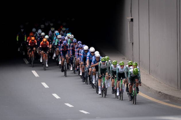 61st Presidential Cycling Tour of Turkiye ANKARA, TURKIYE - MAY 3: Cyclists compete during the eighth stage of the Presidential Cycling Tour of Turkiye 2026 (TUR 2026) on the Ankara-Ankara route in Ankara, Turkiye, on May 3, 2026. The race, held for the 61st time, is included in the Union Cycliste Internationale (UCI) Europe Tour calendar and is Turkiye’s only event in the ProSeries category. Ahmet Serdar Eser Anadolu Ankara Turkey. Editorial use only. Please get in touch for any other usage.  Copyright: x2026xAnadoluxAhmetxSerdarxEserx