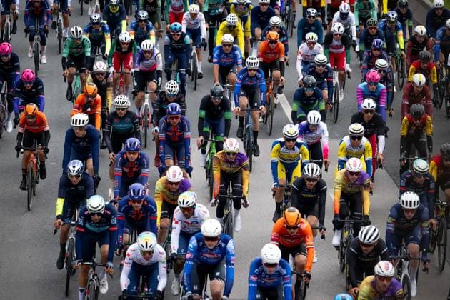 61st Presidential Cycling Tour of Turkiye ANKARA, TURKIYE - MAY 3: Cyclists compete during the eighth stage of the Presidential Cycling Tour of Turkiye 2026 (TUR 2026) on the Ankara-Ankara route in Ankara, Turkiye, on May 3, 2026. The race, held for the 61st time, is included in the Union Cycliste Internationale (UCI) Europe Tour calendar and is Turkiye’s only event in the ProSeries category. Didem Mente Anadolu Ankara Turkey. Editorial use only. Please get in touch for any other usage.  Copyright: x2026xAnadoluxDidemxMentex