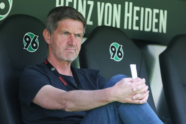 2 Bundesliga Hannover 96 SC Preußen Münster on 03 05 2026 at the Heinz von Heiden Arena in Hannover Sports Director Ralf Becker Hannover reflective MH