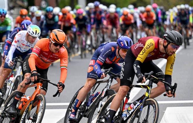 61st Presidential Cycling Tour of Turkiye ANKARA, TURKIYE - MAY 3: Cyclists compete during the eighth stage of the Presidential Cycling Tour of Turkiye 2026 (TUR 2026) on the Ankara-Ankara route in Ankara, Turkiye, on May 3, 2026. The race, held for the 61st time, is included in the Union Cycliste Internationale (UCI) Europe Tour calendar and is Turkiye’s only event in the ProSeries category. Rasit Aydogan Anadolu Ankara Turkey. Editorial use only. Please get in touch for any other usage.  Copyright: x2026xAnadoluxRasitxAydoganx