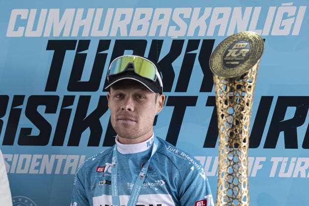 61st Presidential Cycling Tour of Turkiye ANKARA, TURKIYE - MAY 3: Australian athlete Sebastian Berwick is seen after winning the first place during the eighth stage of the Presidential Cycling Tour of Turkiye 2026 (TUR 2026) on the Ankara-Ankara route in Ankara, Turkiye, on May 3, 2026. The race, held for the 61st time, is included in the Union Cycliste Internationale (UCI) Europe Tour calendar and is Turkiye’s only event in the ProSeries category. The Australian cyclist Berwick also secured the turquoise jersey. Binnur Ege Gurun Kocak Anadolu Ankara Turkey. Editorial use only. Please get in touch for any other usage.  Copyright: x2026xAnadoluxBinnurxEgexGurunxKocakx