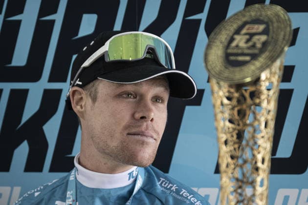 61st Presidential Cycling Tour of Turkiye ANKARA, TURKIYE - MAY 3: Australian athlete Sebastian Berwick is seen after winning the first place during the eighth stage of the Presidential Cycling Tour of Turkiye 2026 (TUR 2026) on the Ankara-Ankara route in Ankara, Turkiye, on May 3, 2026. The race, held for the 61st time, is included in the Union Cycliste Internationale (UCI) Europe Tour calendar and is Turkiye’s only event in the ProSeries category. The Australian cyclist Berwick also secured the turquoise jersey. Binnur Ege Gurun Kocak Anadolu Ankara Turkey. Editorial use only. Please get in touch for any other usage.  Copyright: x2026xAnadoluxBinnurxEgexGurunxKocakx
