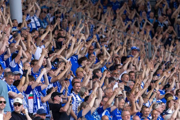 Germany 2 Bundesliga, 32 Matchday, 03 05 2026, Season 2025 2026,1 FC Magdeburg vs Hertha BSC, Avnet Arena Fans of 1 FC Magdeburg Copyright: xMichellexLukax