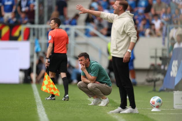 pensive looking Christian Eichner Karlsruher SC, Head Coach , Karlsruher SC vs SV Darmstadt 98, 2 Bundesliga, 32 Matchday, 2025 2026, 03 05 2026, DFL REGULATIONS PROHIBIT ANY USE OF PHOTOGRAPHS AS IMAGE SEQUENCES AND OR QUASI VIDEO, Karlsruher SC vs SV Darmstadt 98, 2 Bundesliga, 32 Matchday, 2025 2026, 03 05 2026 Karlsruhe Copyright: xEibner-Pressefoto JanxPrihodax EP_JPA