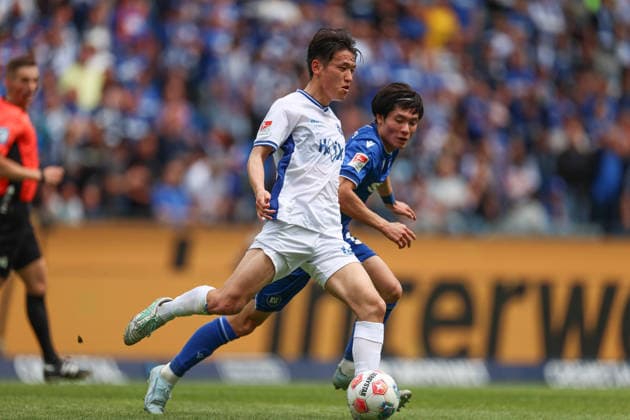 Action on the ball Hiroki Akiyama SV Darmstadt 98, 16 , Karlsruher SC vs SV Darmstadt 98, 2 Bundesliga, 32 Matchday, 2025 2026, 03 05 2026, DFL REGULATIONS PROHIBIT ANY USE OF PHOTOGRAPHS AS IMAGE SEQUENCES AND OR QUASI VIDEO, Karlsruher SC vs SV Darmstadt 98, 2 Bundesliga, 32 Matchday, 2025 2026, 03 05 2026 Karlsruhe Copyright: xEibner-Pressefoto JanxPrihodax EP_JPA