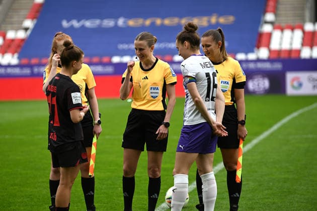 Google Pixel Womens Bundesliga SGS Essen Bayer Leverkusen 03 05 2026 Site selection, Google Pixel Womens Bundesliga, 24 Matchday, SGS Essen vs Bayer Leverkusen on 03 May 2026 at Stadion an der Hafenstraße, Essen