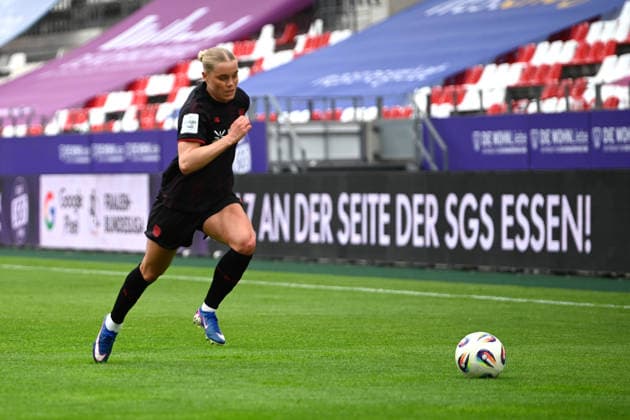 Cornelia Kramer Google Pixel Frauen Bundesliga SGS Essen Bayer Leverkusen 03 05 2026 Cornelia Kramer Bayer Leverkusen , Google Pixel Frauen Bundesliga, 24 Matchday, SGS Essen vs Bayer Leverkusen on 03 May 2026 at the stadium on Hafenstraße, Essen
