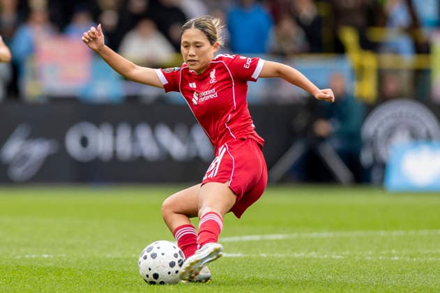 RECORD DATE NOT STATED 3rd May 2026; Joie Stadium, Manchester, England; Womens Super League Football, Manchester City versus Liverpool; Fuka Nagano of Liverpool Women TimxWilliams