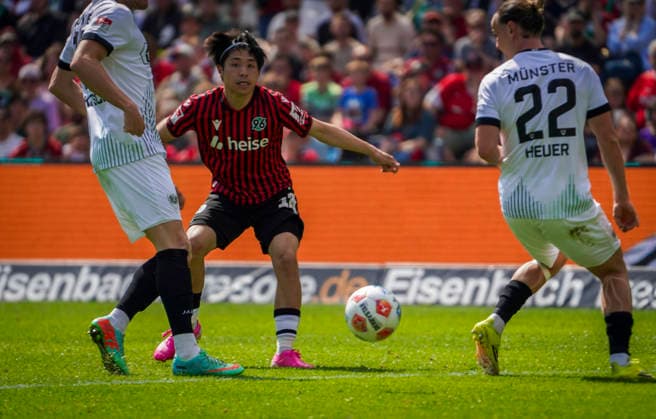Germany Soccer 2 Bundesliga 2025 2026, Matchday 32 Hannover 96 vs Preußen Münster Heinz von Heiden Arena Stadion Hannover Daisuke Yokota Hannover 96, 18 Hannover Copyright: xAymanxAlahmedx