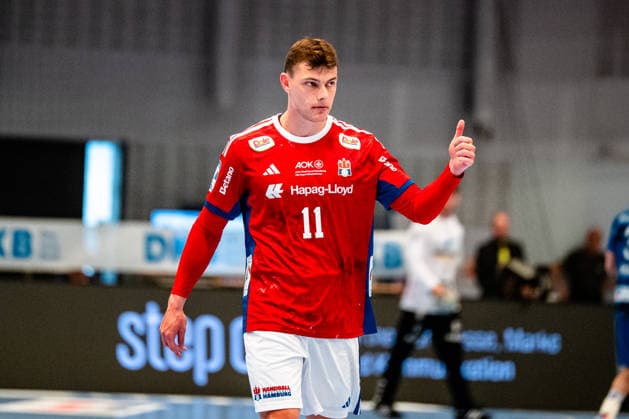 03 05 2026, xdobgx, Handball Daikin HBL, Handball Sport Verein Hamburg HSV TVB Stuttgart v l Nicolaj Jorgensen Handball Sport Verein Hamburg, 11 gives instructions, gesticulates with arms, gesticulate, gives instructions Hamburg