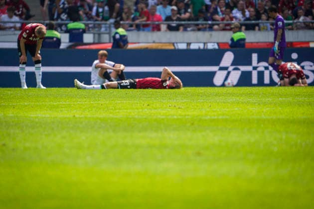 Germany Soccer 2 Bundesliga 2025 2026, Matchday 32 Hannover 96 vs Preußen Münster Heinz von Heiden Arena Stadion Hannover Gesture, Gesture, Emotion Stefan Teitur ÖžorÃ°arson Stefan Teitur Thordarson Hannover 96, 23 Hannover Copyright: xAymanxAlahmedx