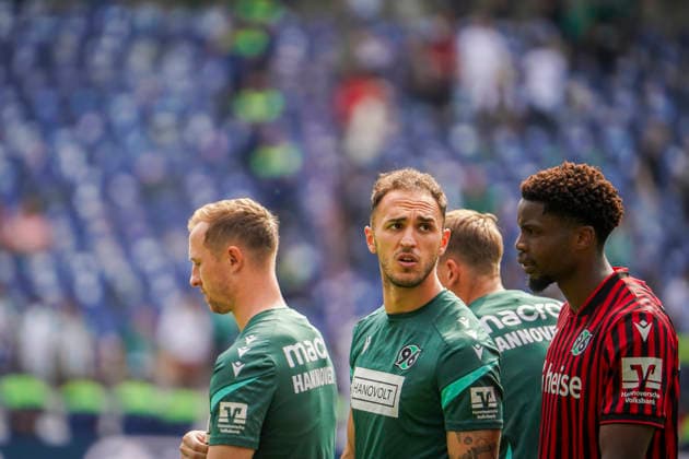Germany Soccer 2 Bundesliga 2025 2026, 32 Matchday Hannover 96 vs Preußen Münster Heinz von Heiden Arena Stadion Hannover Portrait photo, portrait, single shot, portrait Virgil GhiÅ£Äƒ Virgil Ghita Hannover 96, 5 Hannover Copyright: xAymanxAlahmedx