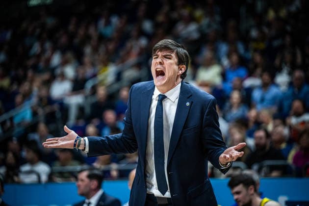 Basketball Berlin 03 05 2026 Season 2025 2026 EasyCredit BBL 1 Bundesliga Men, Men Alba Berlin NINERS Chemnitz Pedro Calles Alba Berlin, Coach