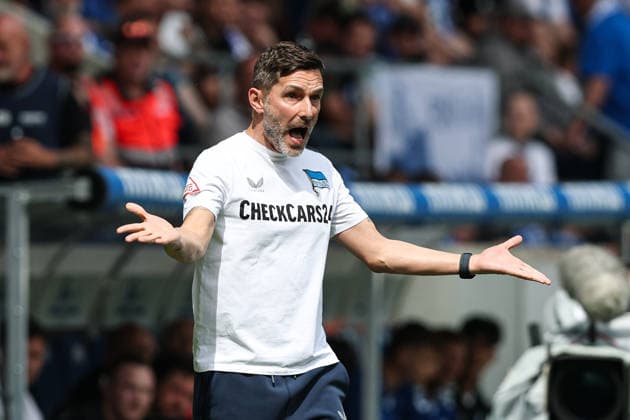 Coach Stefan Leitl Hertha BSC Berlin 2 Soccer Bundesliga Season 2025 2026 Point Match 1 FC Magdeburg vs Hertha BSC Berlin at the Avnet Arena in Magdeburg Soccer,Man,Men,Germany,03 05 2026