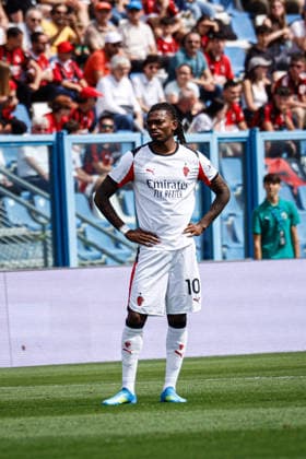 Delusion of Rafael Leao (Milan) during the italian soccer Serie A match US Sassuolo vs Ac Milan at Mapei Stadium in Reggio Emilia, Italy on May 03, 2026 during US Sassuolo vs AC Milan, Italian soccer Serie A match in Reggio Emilia, Italy, May 03 2026  Copyright: xLucaxDiliberto IPAxSportx xipa-agency.netx xx IPA_74406146 IPA_Agency_IPA74406146