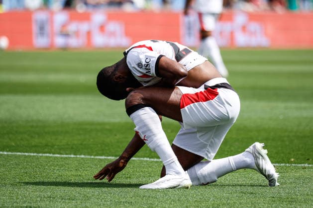 Delusion of Fikayo Tomori (Milan) during the italian soccer Serie A match US Sassuolo vs Ac Milan at Mapei Stadium in Reggio Emilia, Italy on May 03, 2026 during US Sassuolo vs AC Milan, Italian soccer Serie A match in Reggio Emilia, Italy, May 03 2026  Copyright: xLucaxDiliberto IPAxSportx xipa-agency.netx xx IPA_74406148 IPA_Agency_IPA74406148