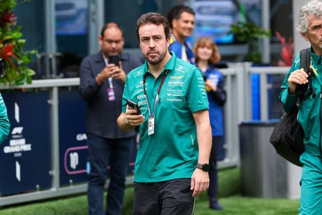 Fernando Alonso Aston Martin Aramco 14 , Grand Prix of Miami, Motorsport, Men, Formula 1, Race, 03 05 2026 Miami Florida USA Copyright: xkolbert-press ChristianxKolbertx